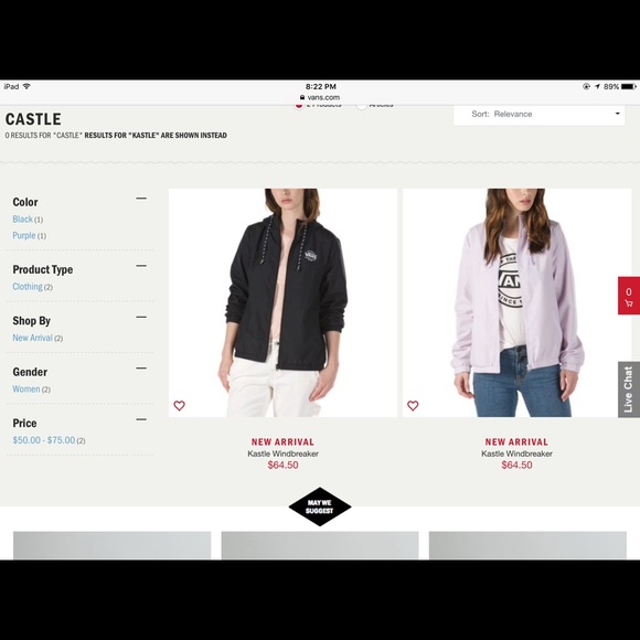 purple vans windbreaker